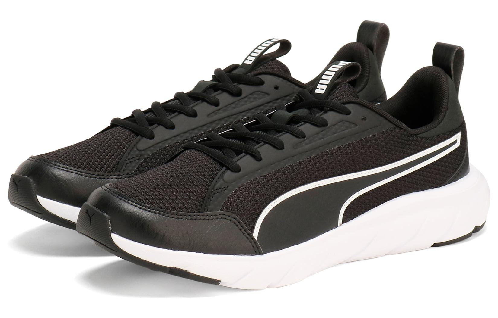 PUMA Softride Flex Lace Wide Running Shoes 'Black' 379351-01