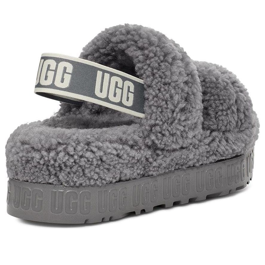 (WMNS) UGG Oh Fluffita Slide 'Grey' 1120876-LGH
