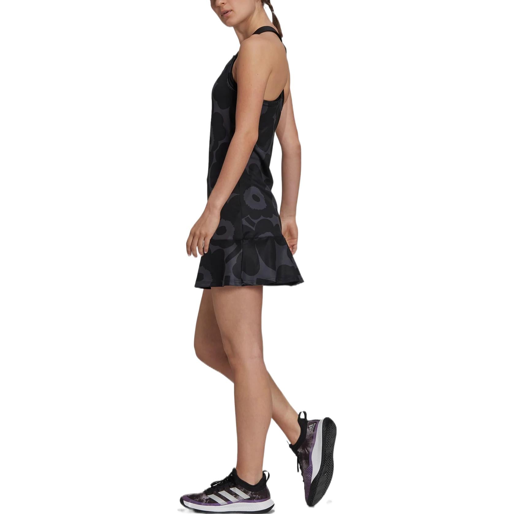 (WMNS) adidas Marimekko Tennis Y-Dress Asia Sizing 'Black' GT6003
