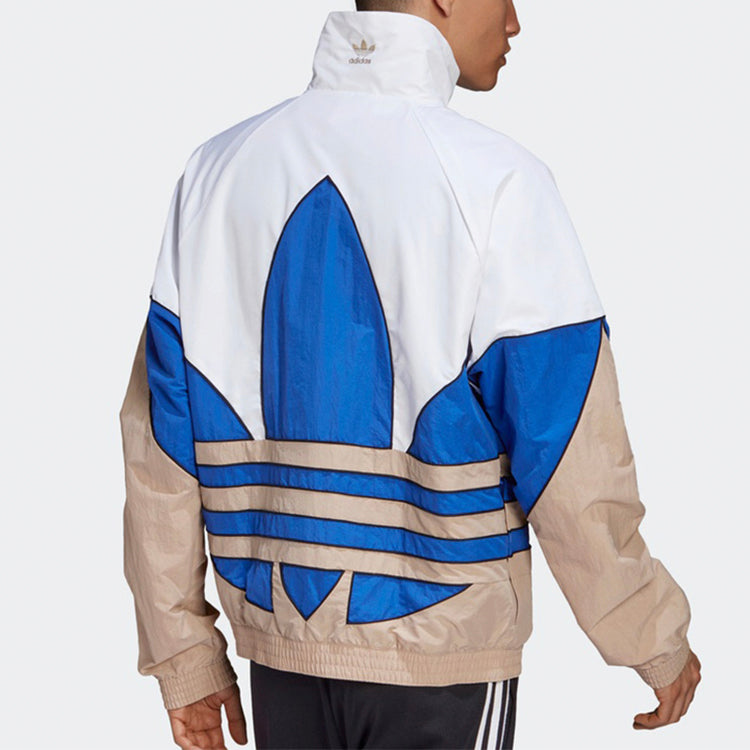 adidas Big Trefoil Woven Track Top - White GE0865