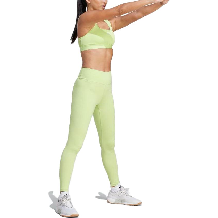 (WMNS) adidas Powerreact Training Medium-Support Bra 'Green' IK0165