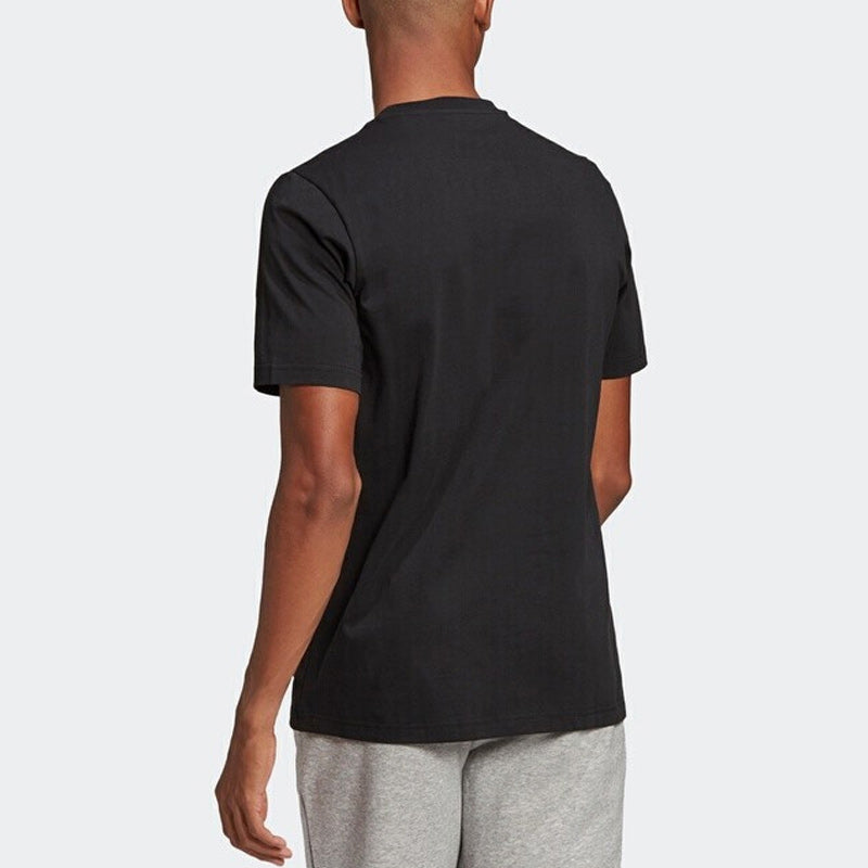 adidas Printed Big Logo Essentials Tee Short Sleeve Men's Black GK9120