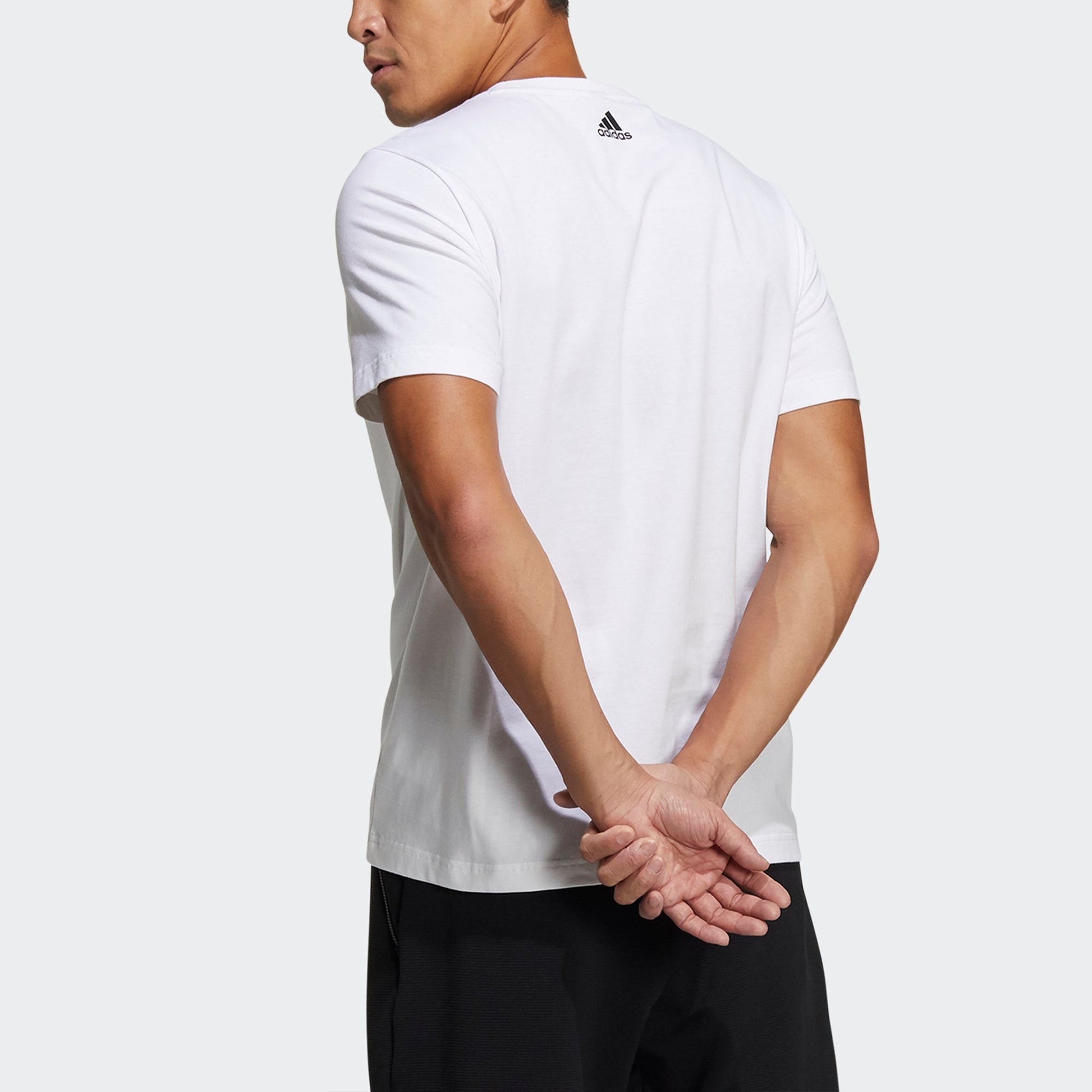 adidas Ub Gfx T Bos Logo Printing Sports Round Neck Short Sleeve White GP0857