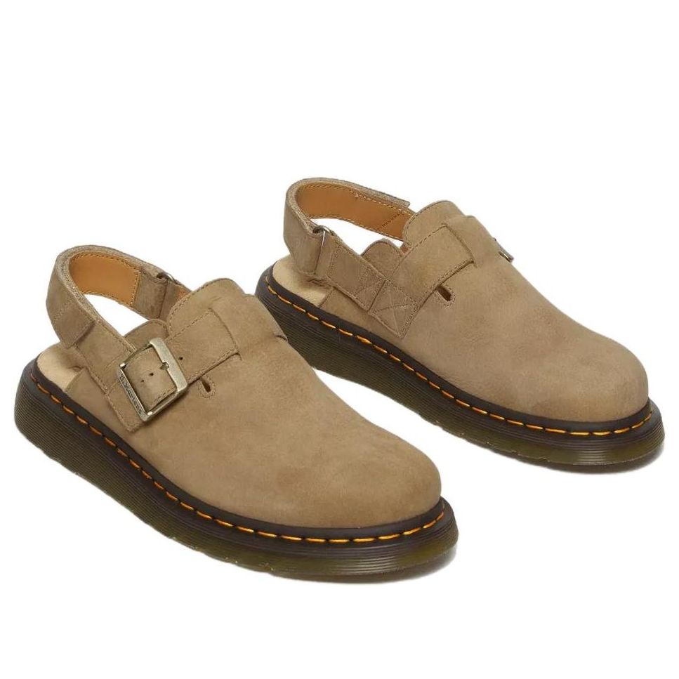 Dr. Martens Jorge II Tumbled Nubuck Leather Slingback Mules 'Tan' 31568439