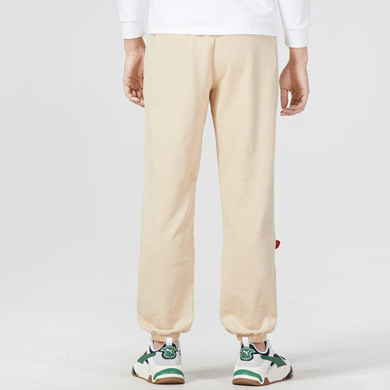 PUMA Team Badge Sweatpants 'Beige' 677378-67