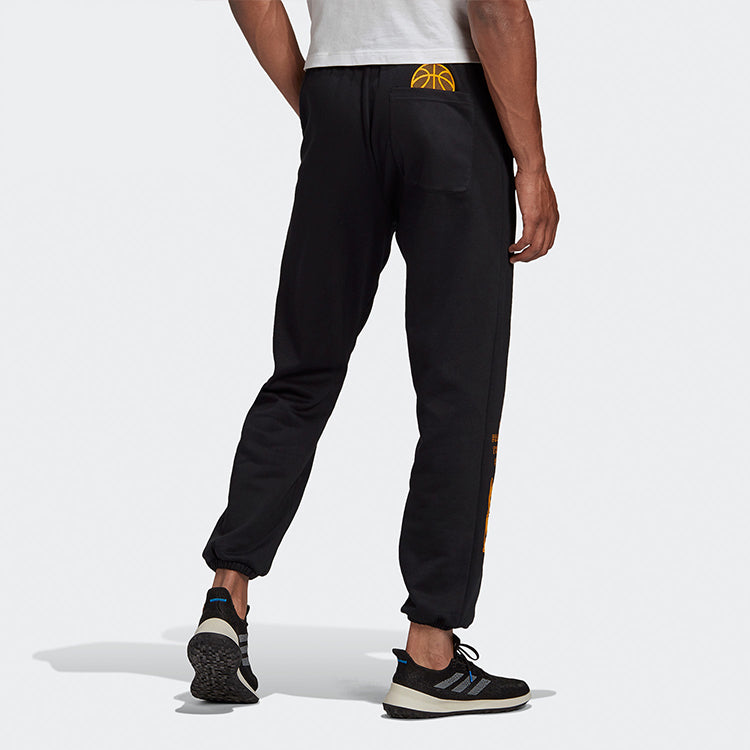adidas Casual Running Sports Bundle Feet Long Pants Black FS4062