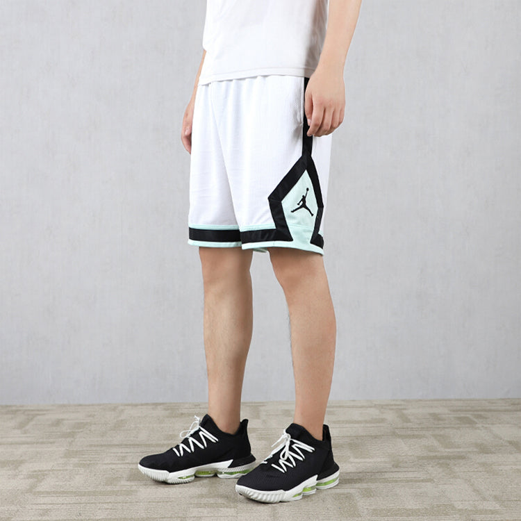 Air Jordan Jumpman Diamond Basketball Sports Shorts White CV6023-101