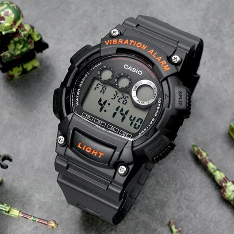 CASIO G Shock Waterproof Mens Quartz Sports Shockproof Black Digital W-735H-8A