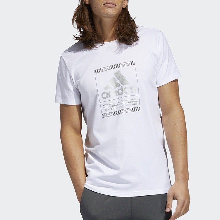 Men's adidas LOGO Short Sleeve White T-Shirt GF1626