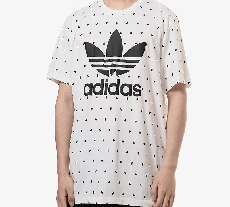 adidas originals polka dots Large logo Short Sleeve White CZ1760