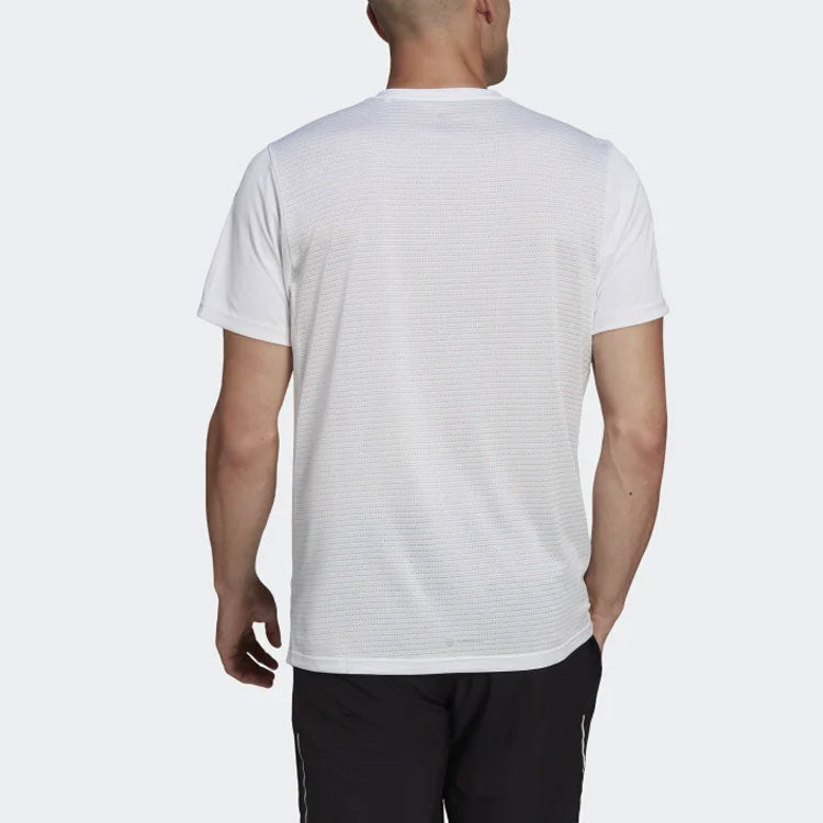 adidas Tennis Training Sports Breathable Quick Dry Casual Short Sleeve White HB7444