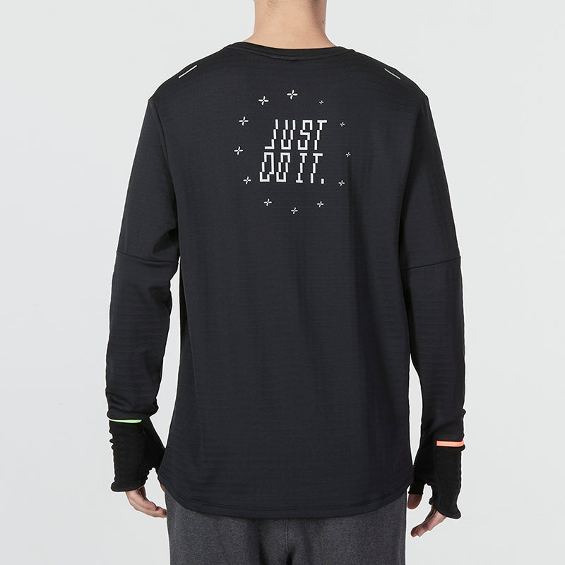 Nike M Nk TF Turf Rpl Elmnt Crew Tip Tee 'Black White' FB1829-010