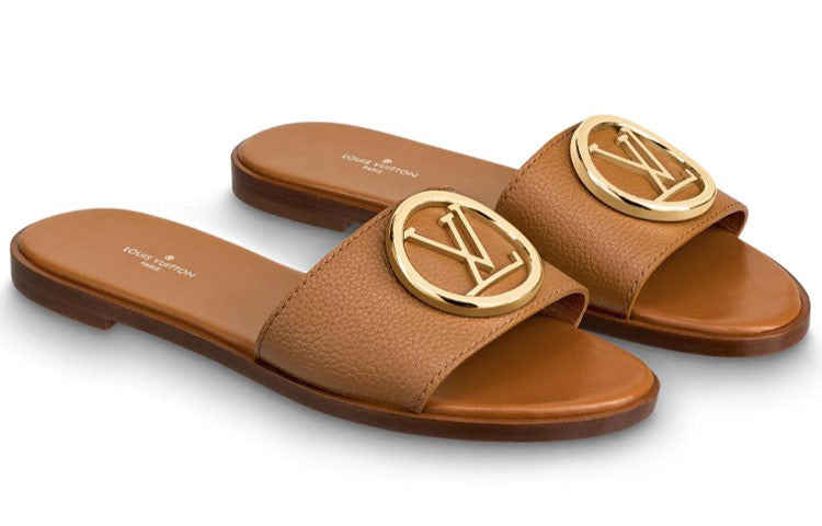 (WMNS) LOUIS VUITTON Lock It Slides 'Brown' 1A57G8