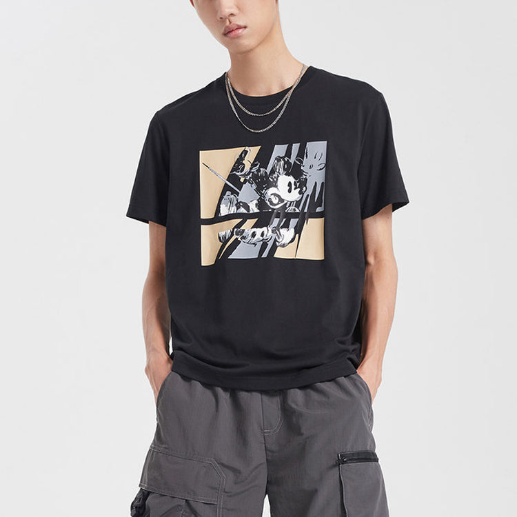Li-Ning x Disney Crossover Mickey Printing Short Sleeve Black AHSQ527-1