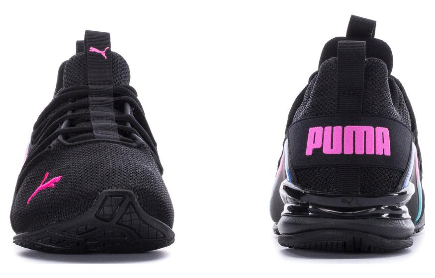(WMNS) PUMA Axelion Mesh Fade 'Black/Luminous Pink' 377178-01