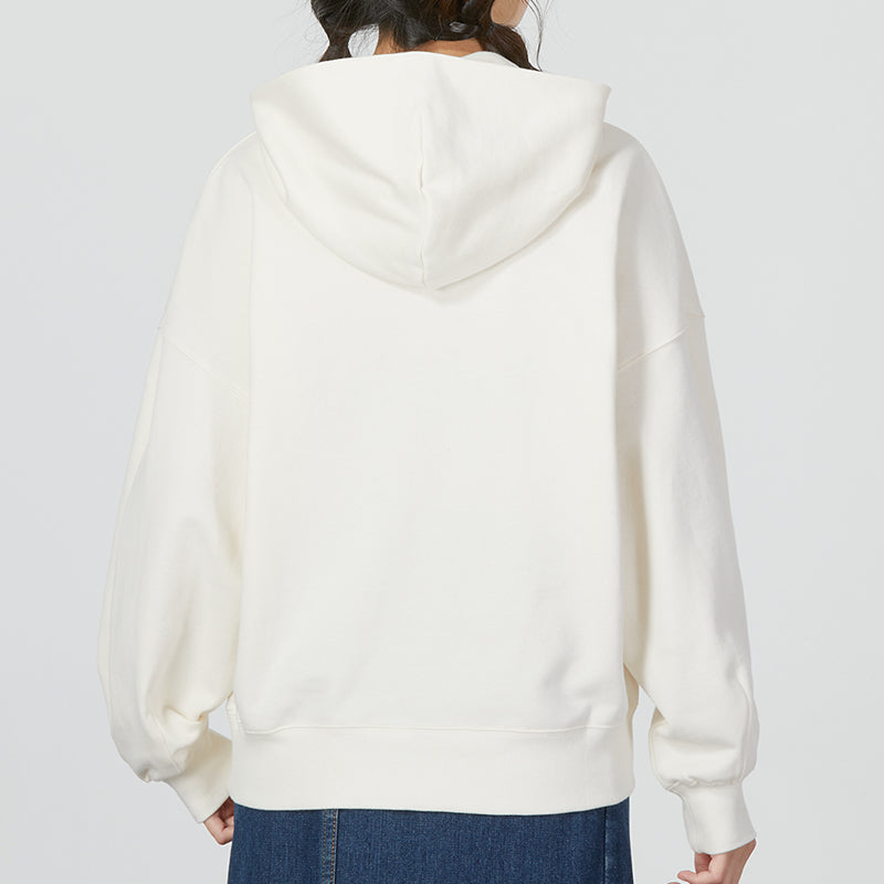 (WMNS) PUMA Classic Oversized Hoodie TR 'White Grey' 673576-99