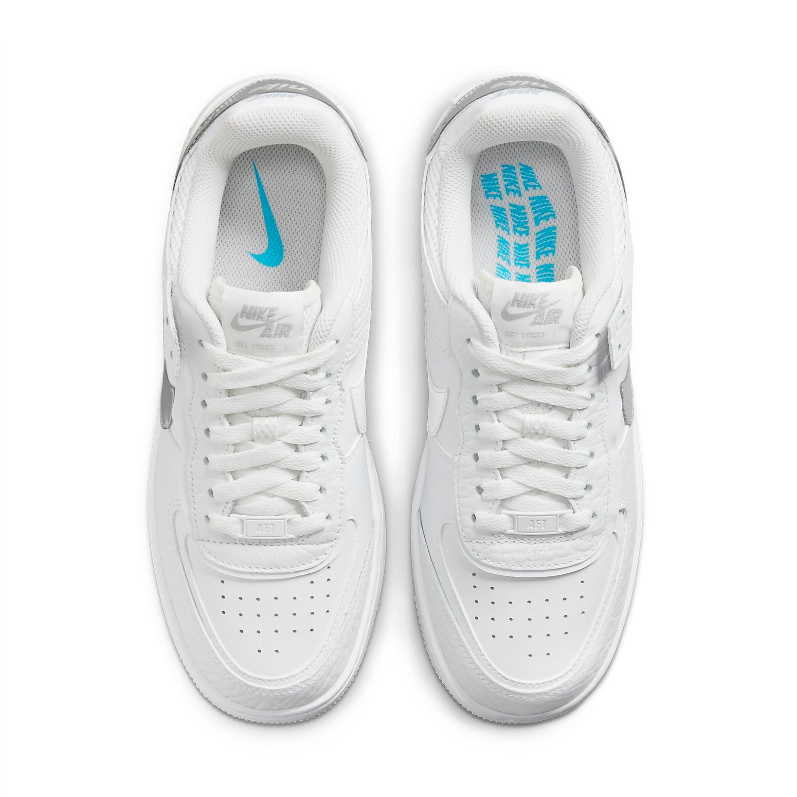 (WMNS) Nike Air Force 1 Shadow 'White Metallic Silver' DQ0837-100