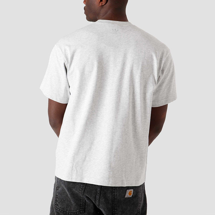 adidas x Pharrell Humanrace Small Logo T-Shirt 'Light Grey' HB8818