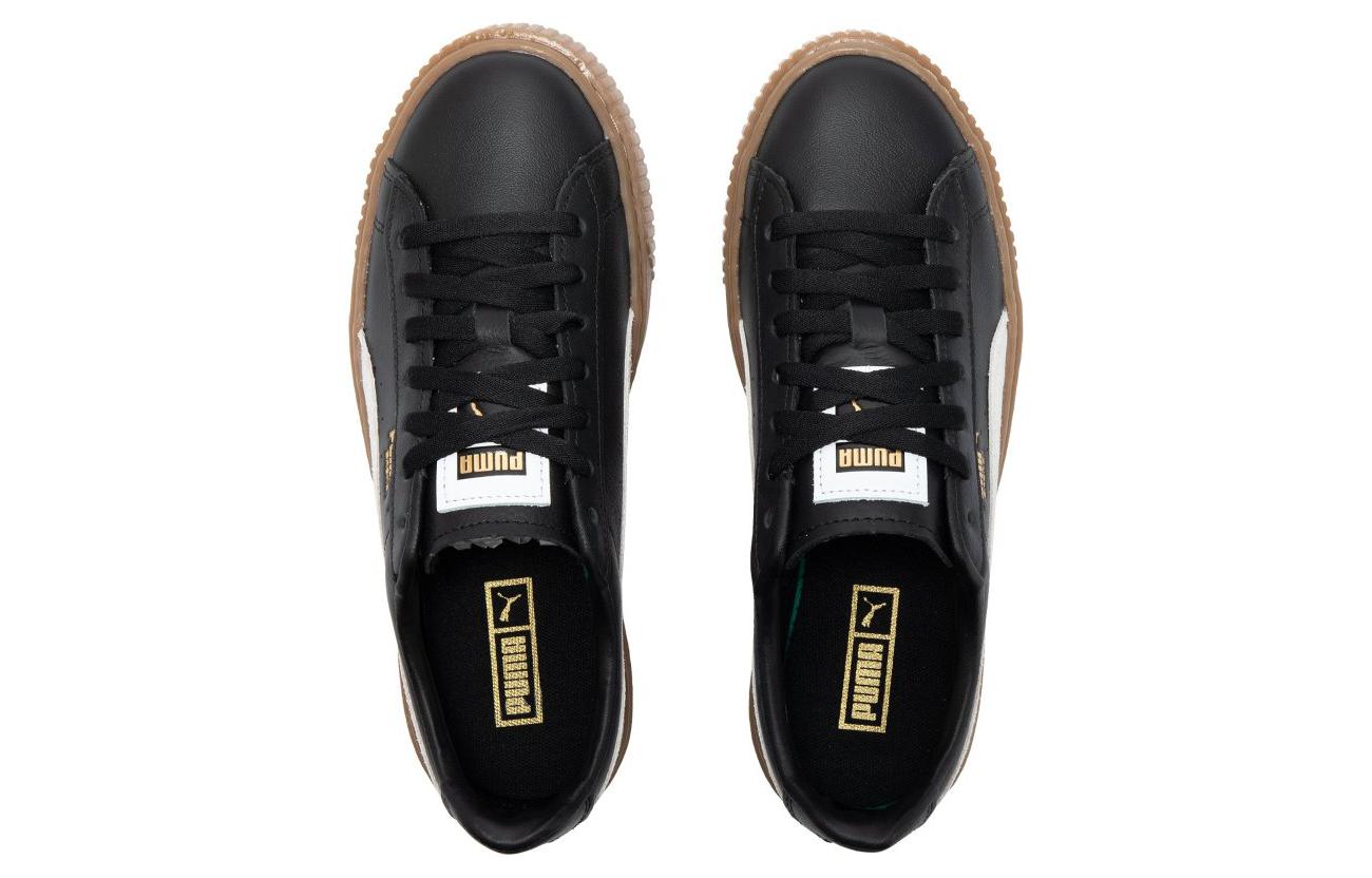 (WMNS) PUMA Basket Platform L 'Black' 394369-02