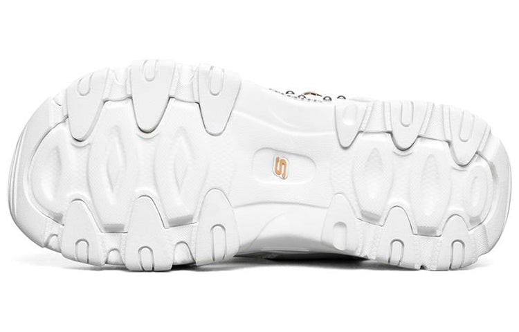 (WMNS) Skechers D'Lites 2.0 Simple and Stylish Sandals White 32994-WHT