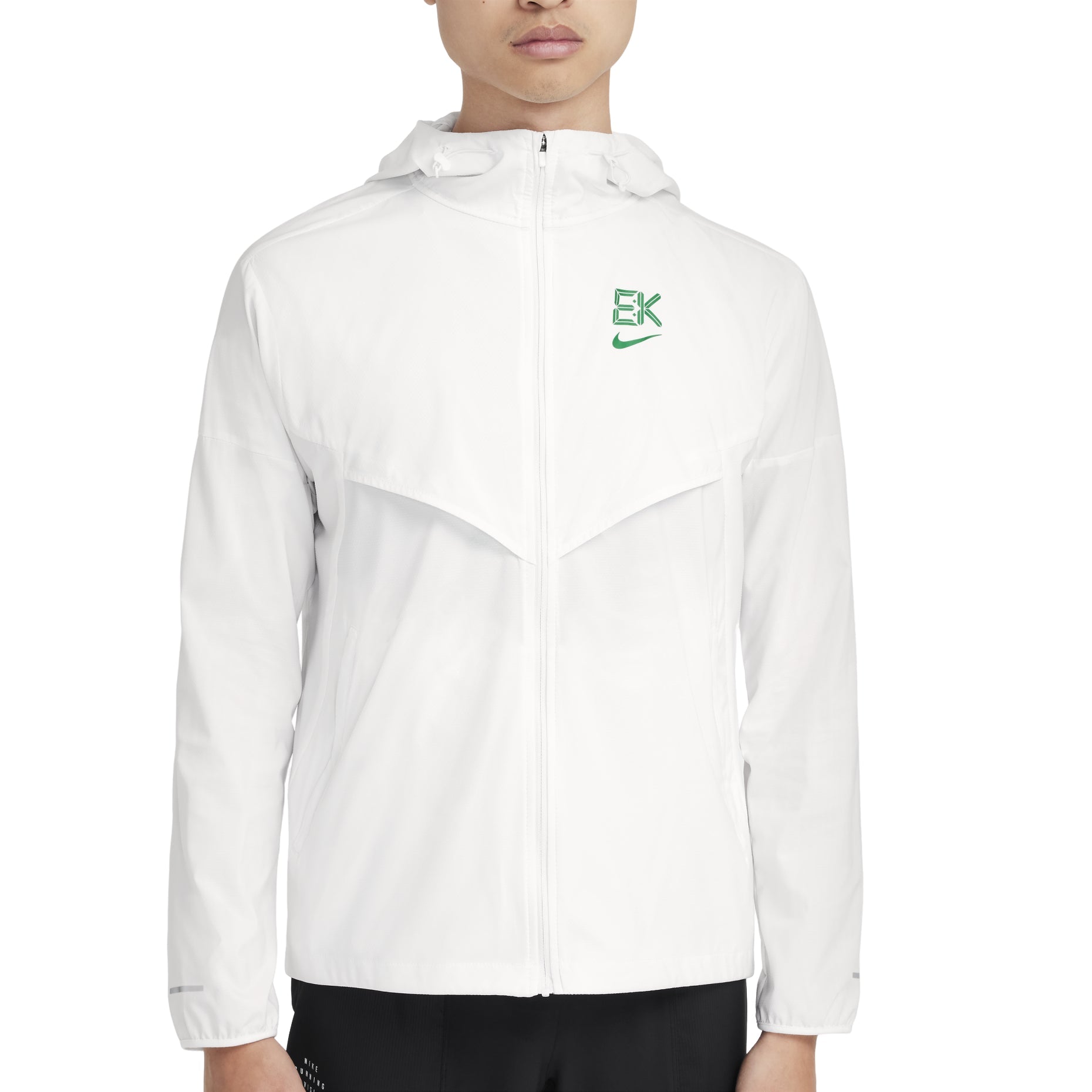 Nike Impossibly Light Water-Repellent Windrunner Running Jacket Asia Sizing 'Kipchoge-White Green' FV9607-121