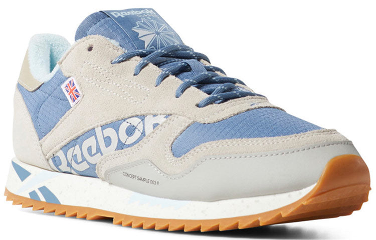 (WMNS) Reebok Classic Leather Ripple Gray/Blue DV7142