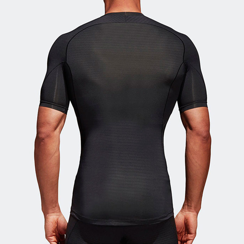 adidas Ask Tec Tee Ss Tight Gym Sports Short Sleeve Black CF7171