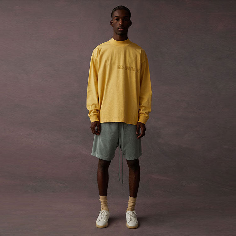 Fear of God Essentials SS23 Long Sleeve Logo Tee 'Light Tuscan' 125BT222012F