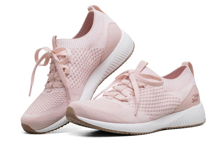 (WMNS) Skechers Bobs Squad Sneakers Pink/White 32512-LTPK
