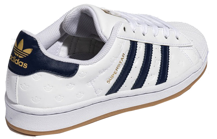 adidas Superstar 'Allover Debossed Trefoils - Navy Gum' FX4045