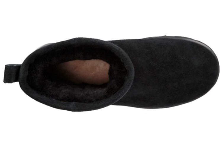 (WMNS) UGG Classic Mini Waterproof Fleece Lined Black 1019643-BLK