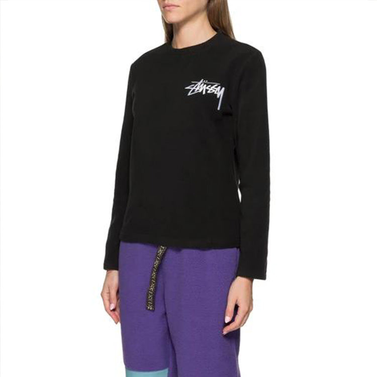 Stussy Terra Polar Fleece Classic logo Unisex Black 214513