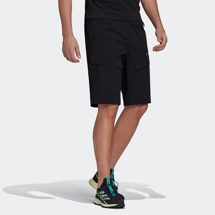 adidas Travel Shorts Printing Outdoor Sports Black GR9970