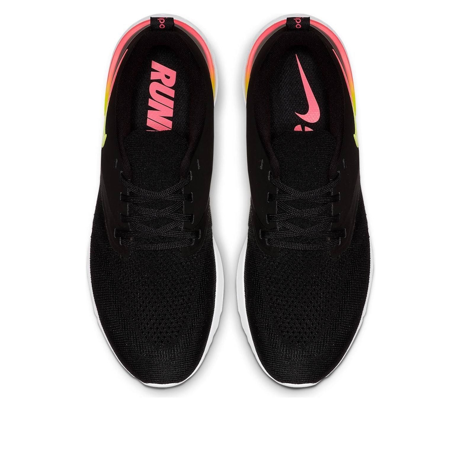 (WMNS) Nike Odyssey React Flyknit 2 'Black Yellow Red' CJ1619-001