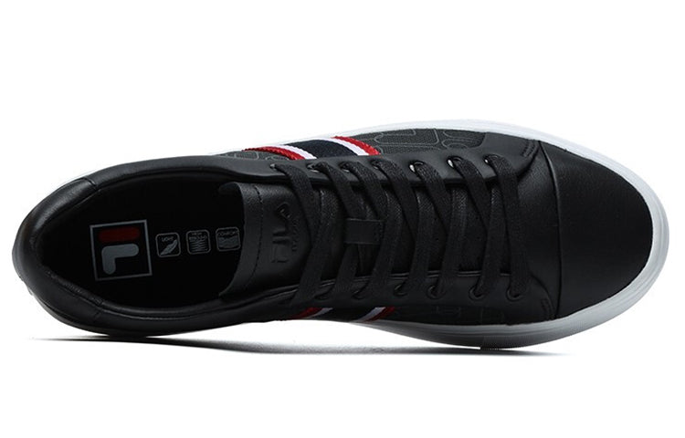 FILA 1911 Stripe Low Top Shoes Black/Red F12M124345FBK