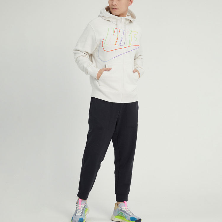 Nike Club Fleece Logo Jacket 'White' DX0536-030