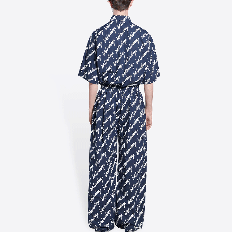 Balenciaga Scribble Pyjama Pants 'Blue' 681819TLLJ48502