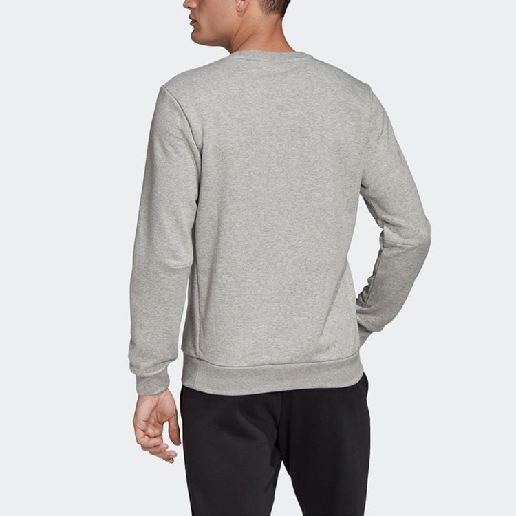 adidas Athleisure Casual Sports Printing Logo Round Neck Pullover Gray FL3925
