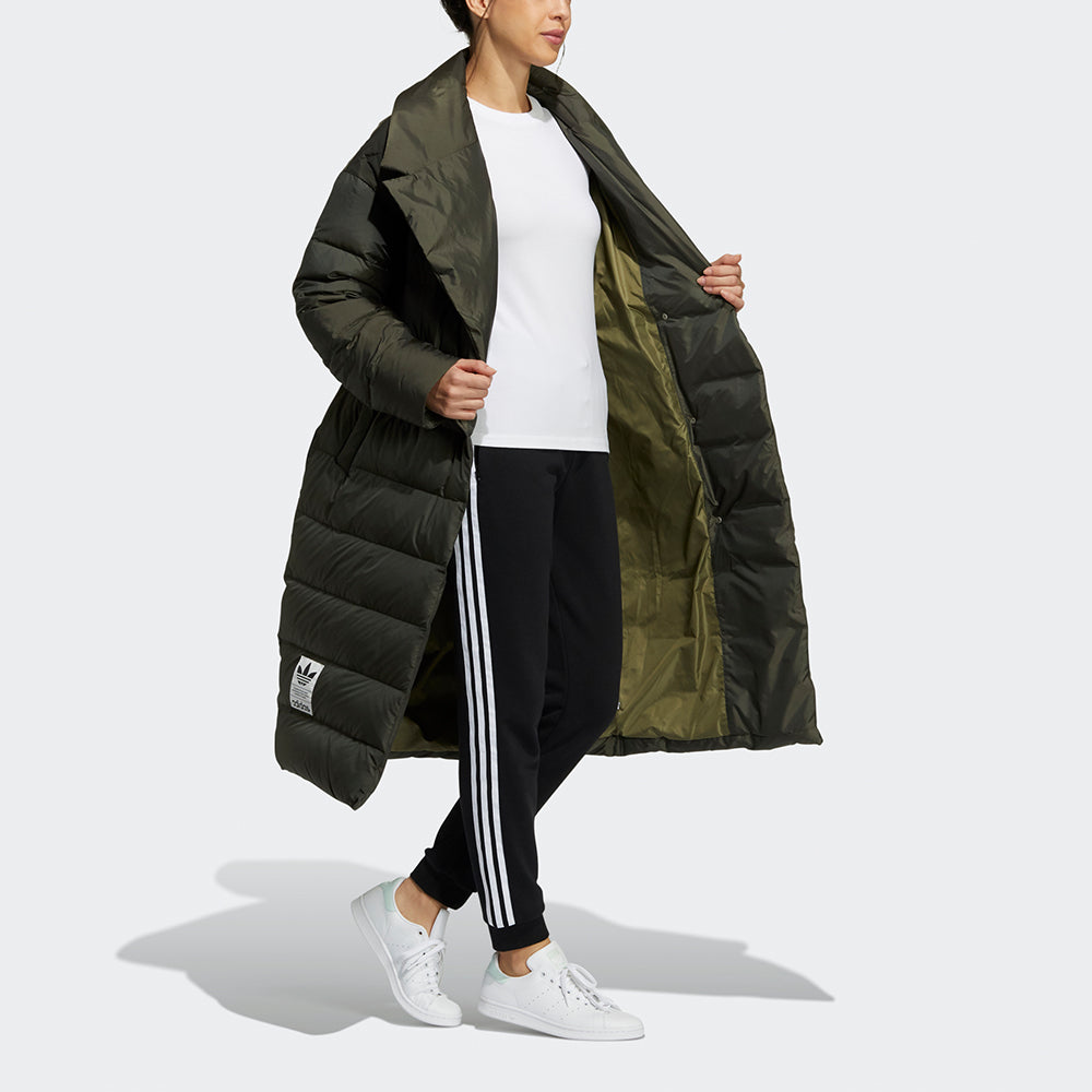 (WMNS) adidas Originals Long Down Jacket 'Olive Green' H64732