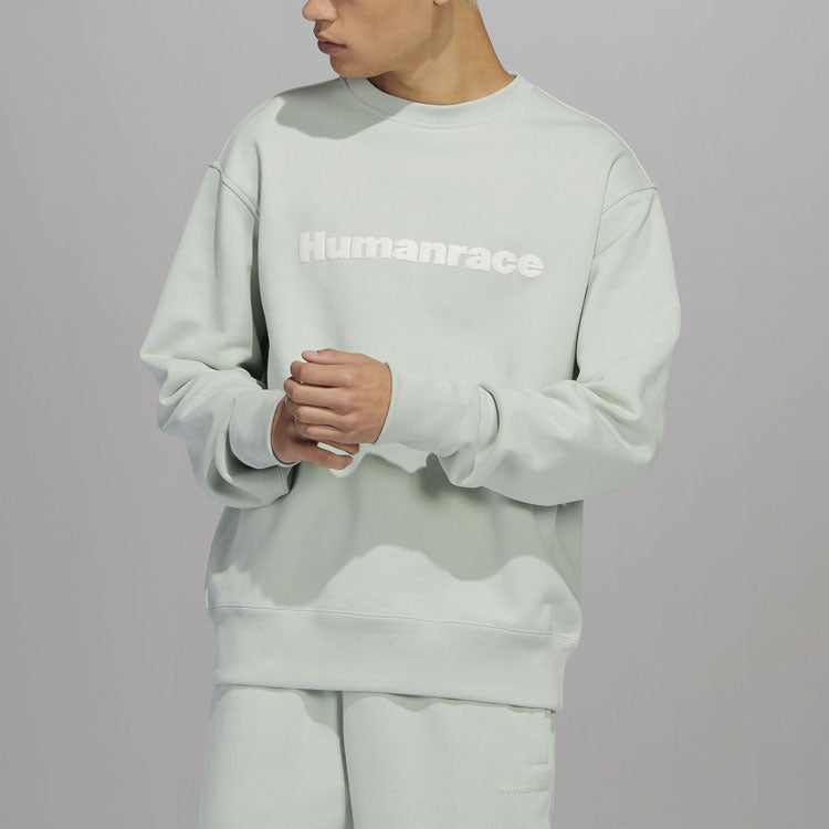 adidas x Pharrell Humanrace Logo Sweatshirt 'Green' HS4829