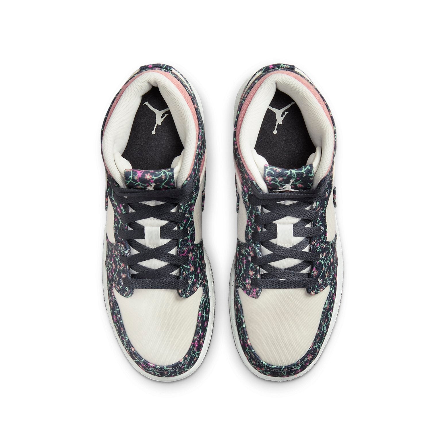 (GS) Air Jordan 1 Mid 'Floral Canvas' FJ3451-001