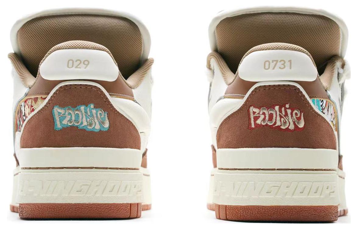 (WMNS) Li-Ning BadFive Rookie 2 Low 'White Brown' ABCS116-5