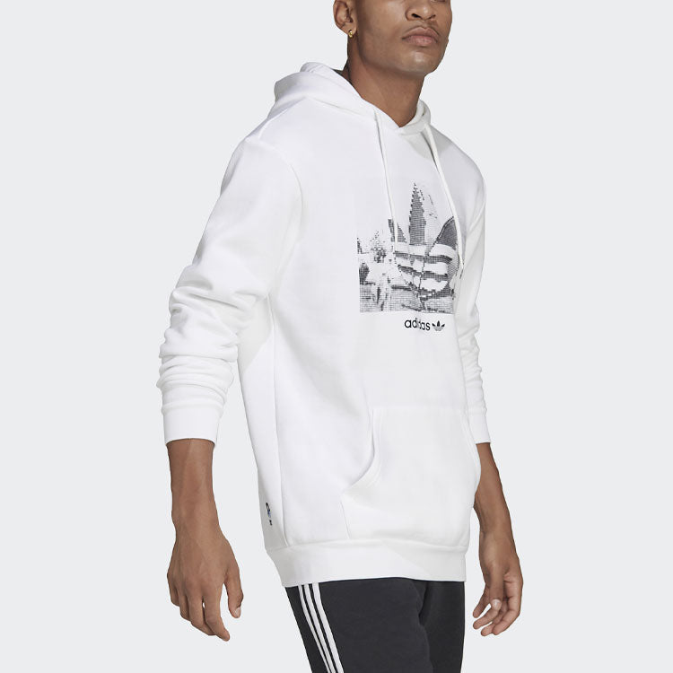 Men's adidas originals Logo Printing Sports Long Sleeves White HC7164