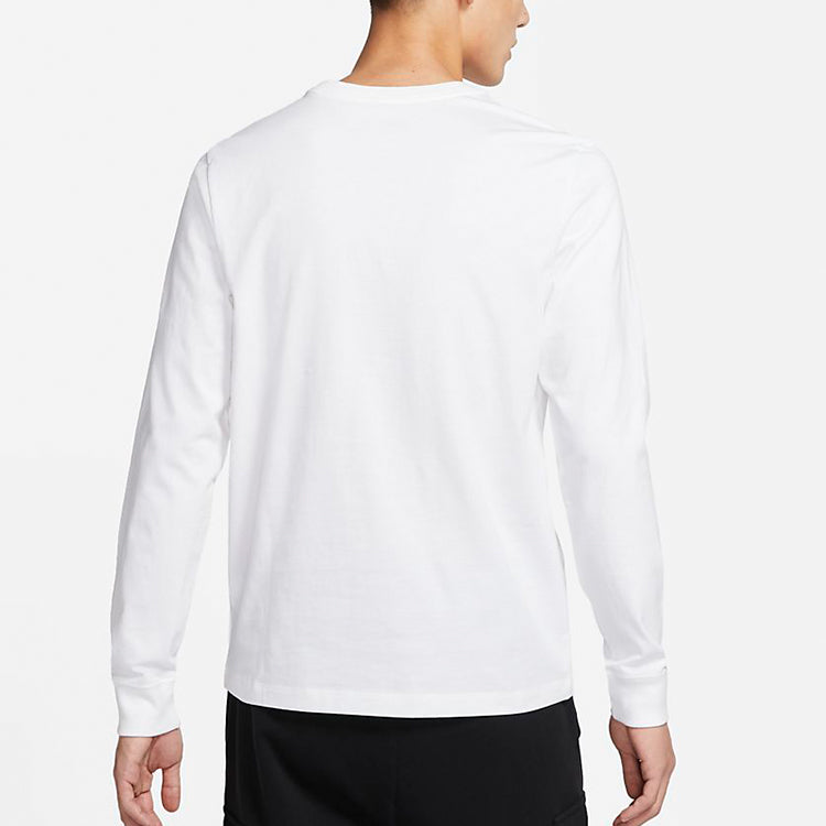 Nike Sportswear Futura Icon Logo Printed Casual Collar Long Sleeved Male White CI6292-102