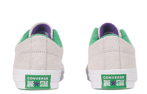 Converse Mens One Star Ox Grand Slam Suede 'White/Court Purple/Green 160592C