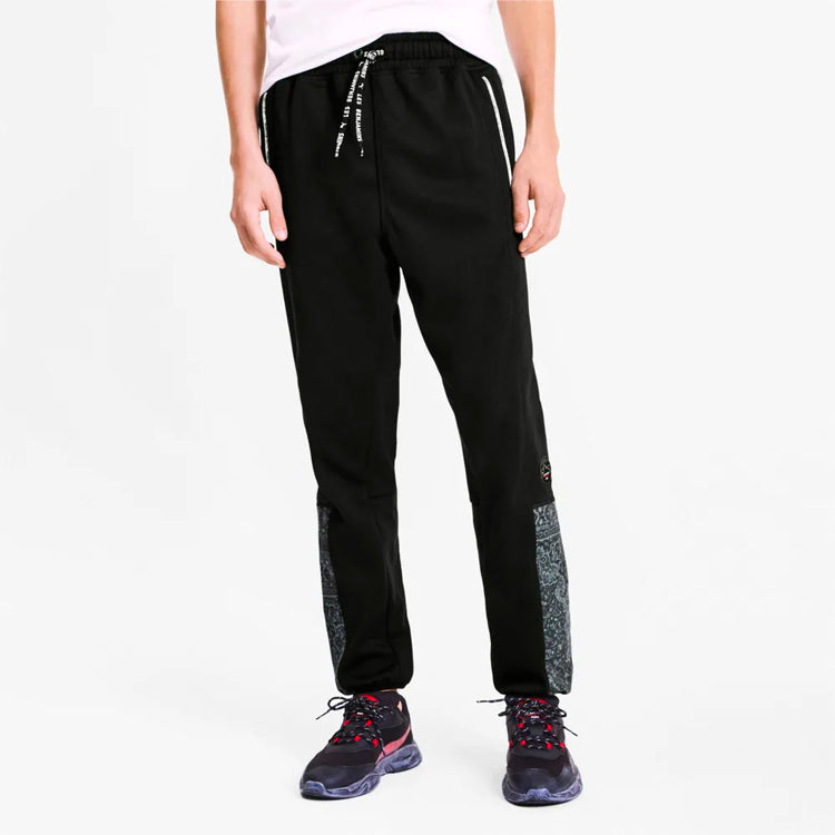 PUMA x Les Benjamins Track Pants 'Black White' 595468-01