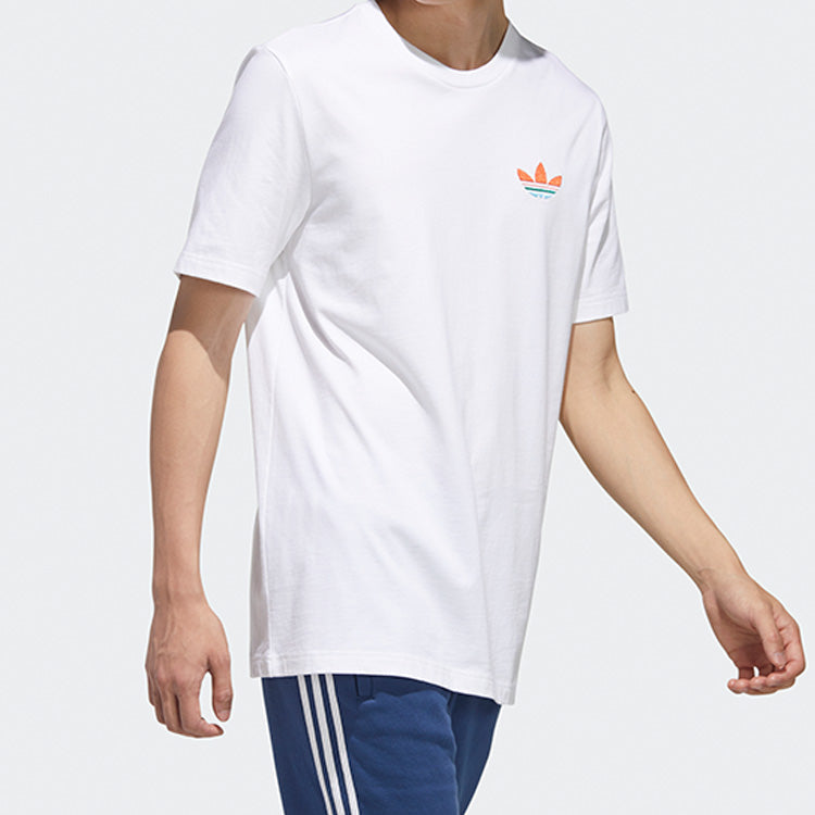 adidas originals Athleisure Casual Sports Short Sleeve White GP4306