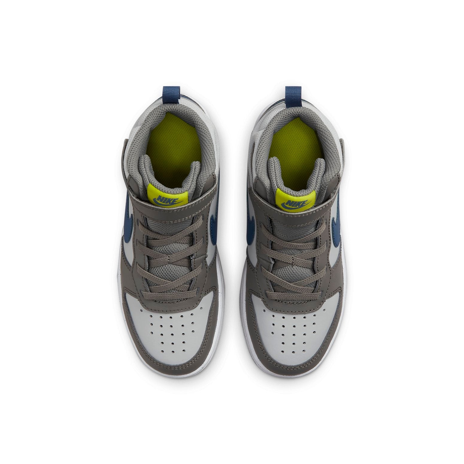 (PS) Nike Court Borough Mid 2 'Grey Fog Mystic Navy' CD7783-007
