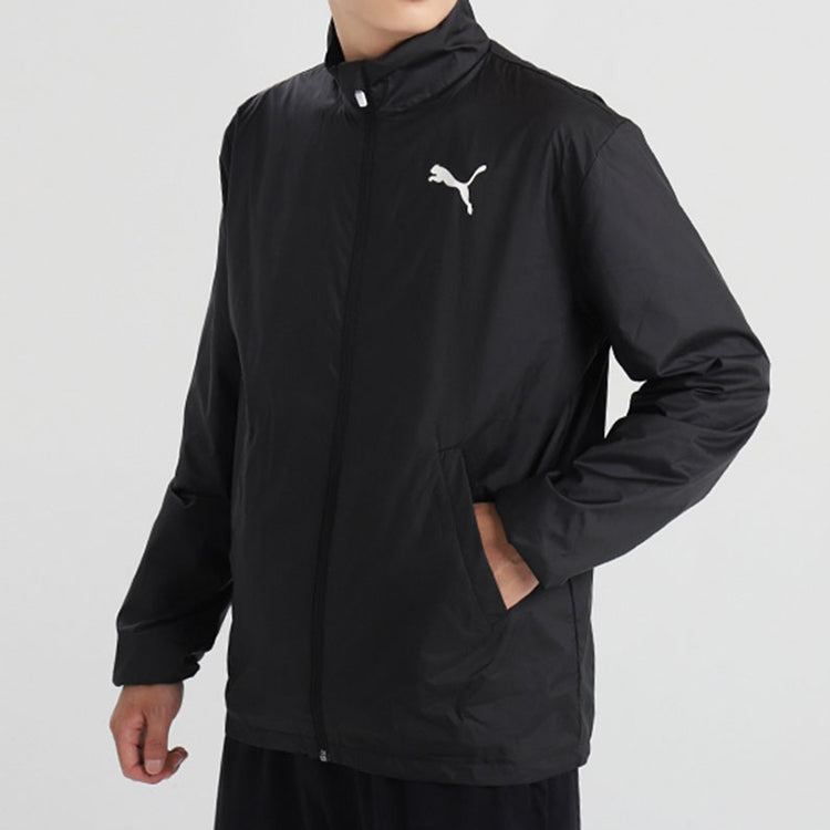 PUMA Woven Running Breathable Stand Collar Jacket Black 853727-01