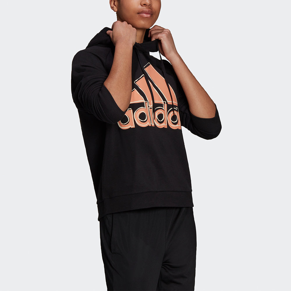(WMNS) adidas x LEGO Crossover W Big Hd Large Logo Printing Sports Hoodie Autumn Black HB5108